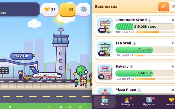 Boss Town Tycoon gameplay screenshot
