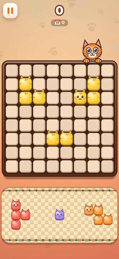 The Daily board starting with a small picture made of yellow blocks
