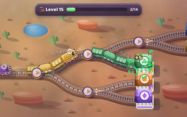 Rail Rush gameplay screenshot