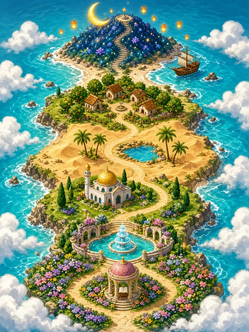 Map of Noor Island